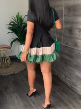 Indiebeautie Three-Tone Frilled Dress